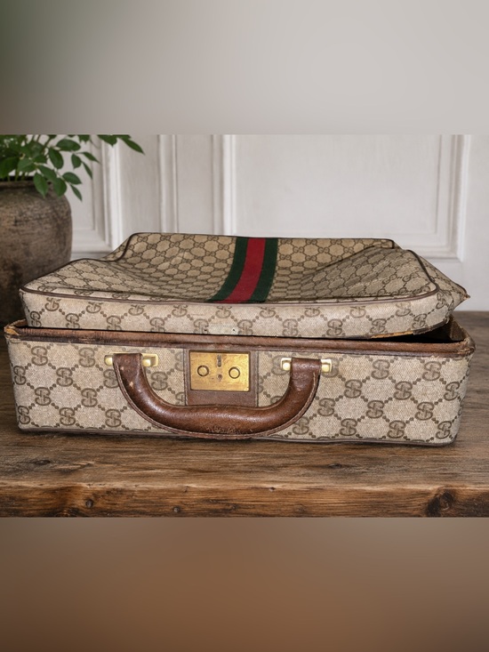 Gucci Accessories - Vintage Gucci GG Monogram Web Stripe Typewriter Travel Case – Parts Restoration